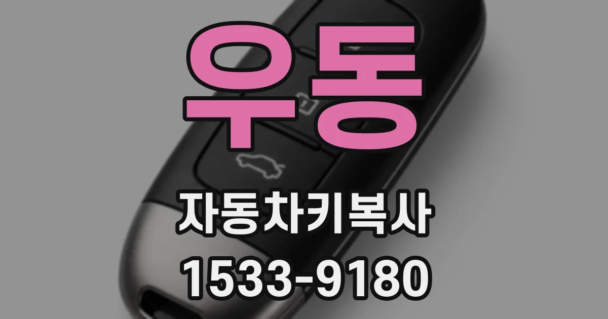 우동 자동차키복사