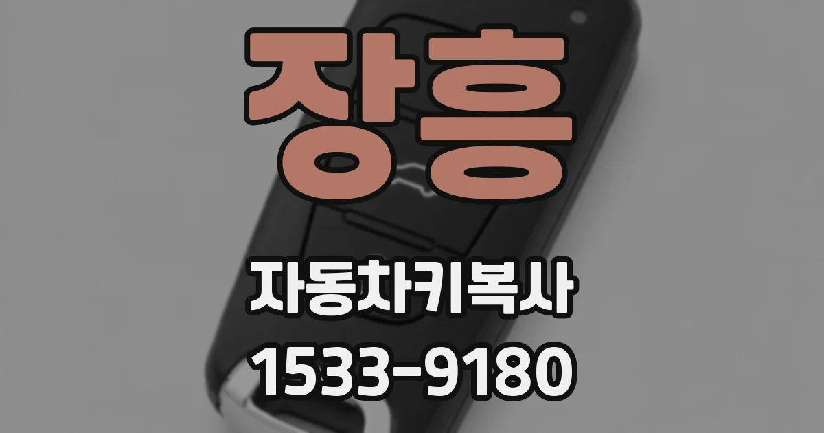 장흥 자동차키복사