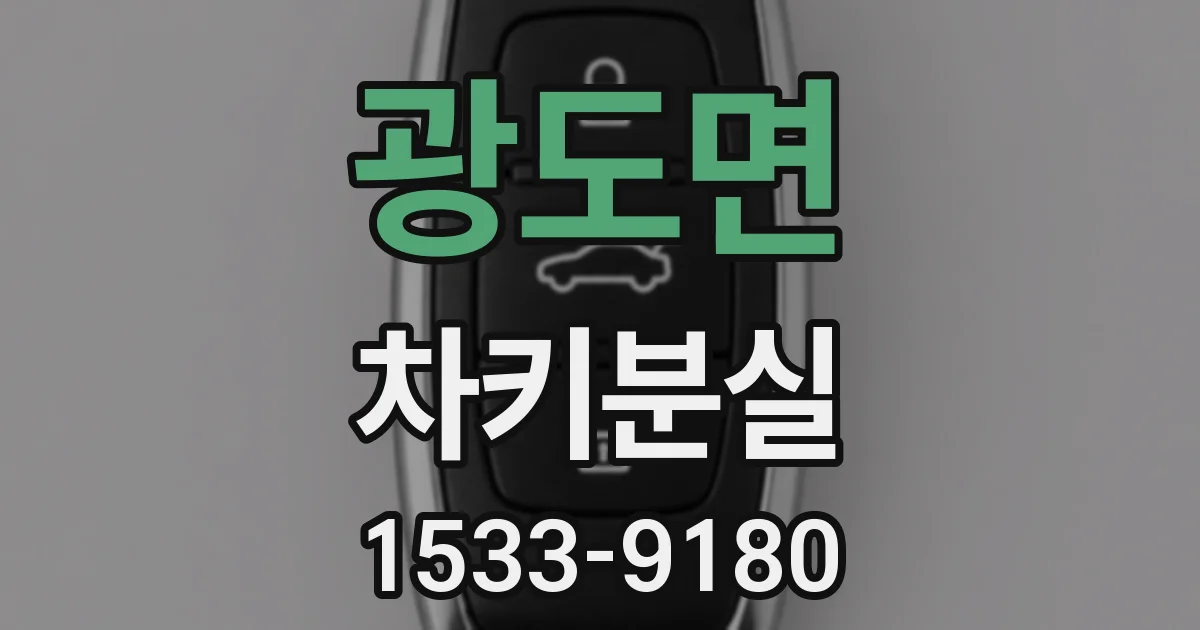 광도면 차키분실