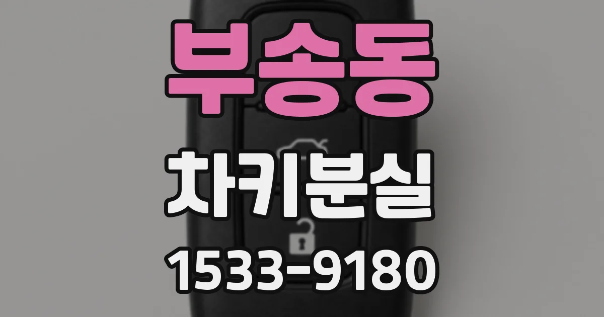 부송동 차키분실