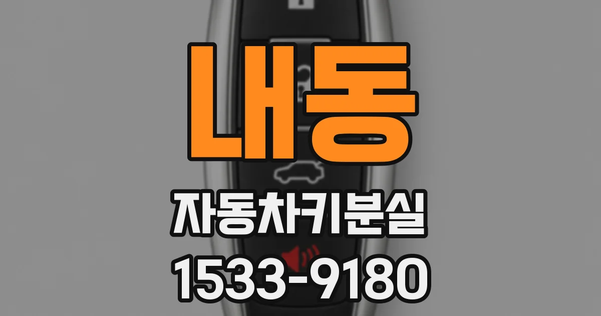 내동 자동차키분실