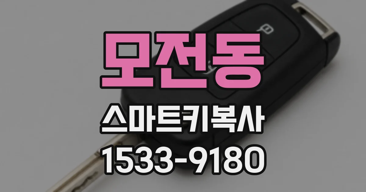 모전동 스마트키복사