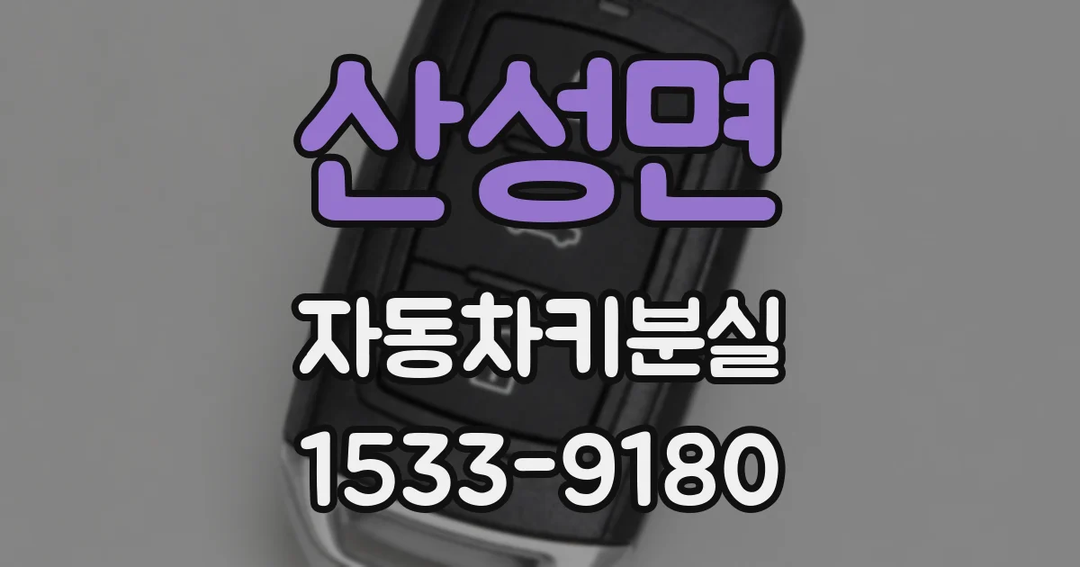 산성면 자동차키분실