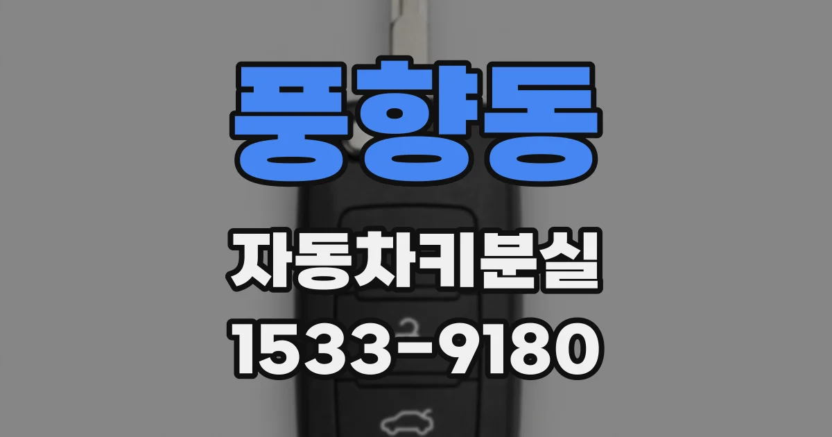 풍향동 자동차키분실