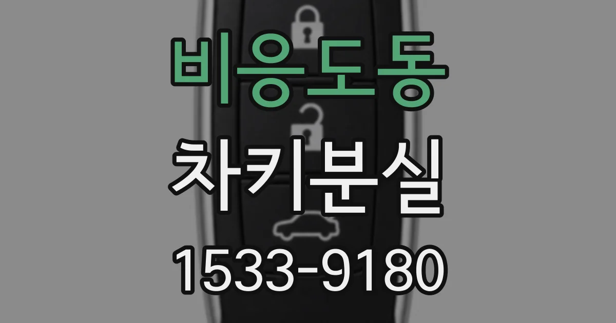 비응도동 차키분실