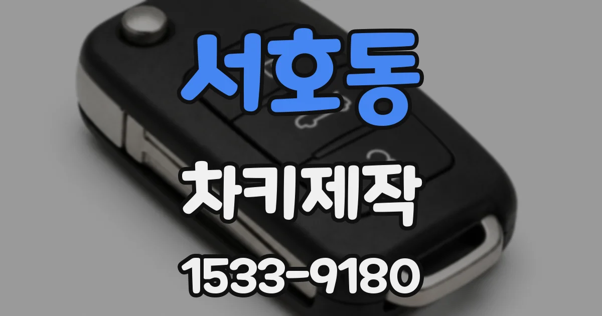 서호동 차키제작