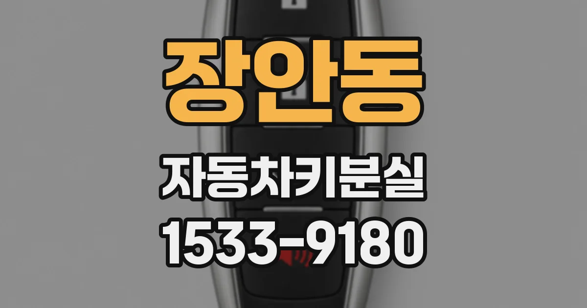 장안동 자동차키분실