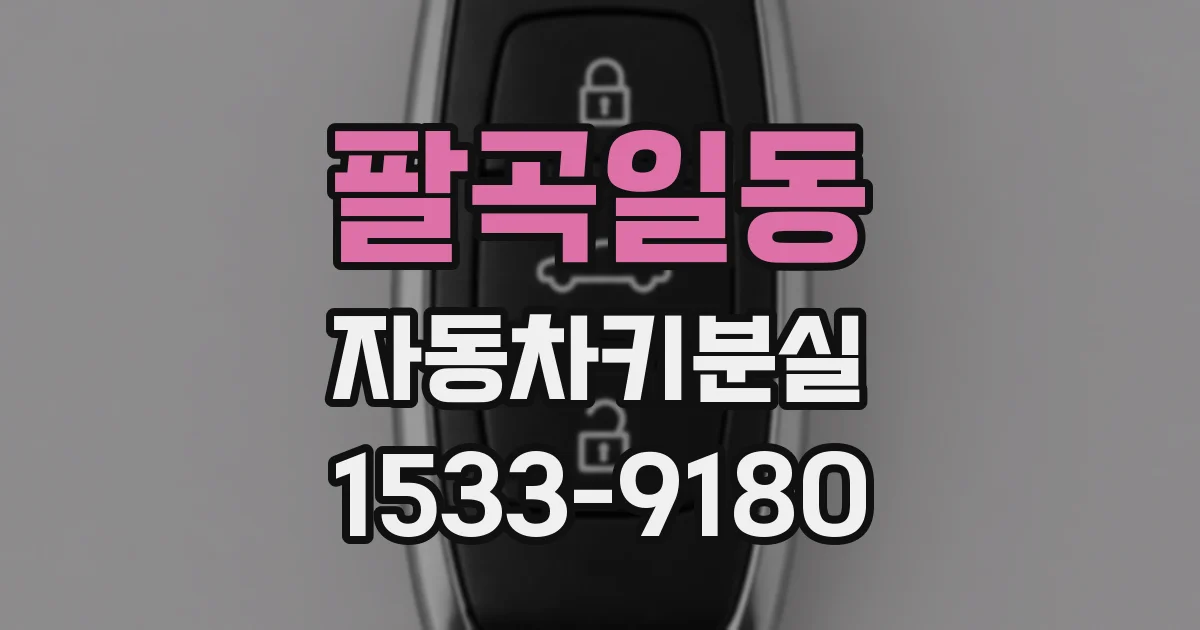 팔곡일동 자동차키분실