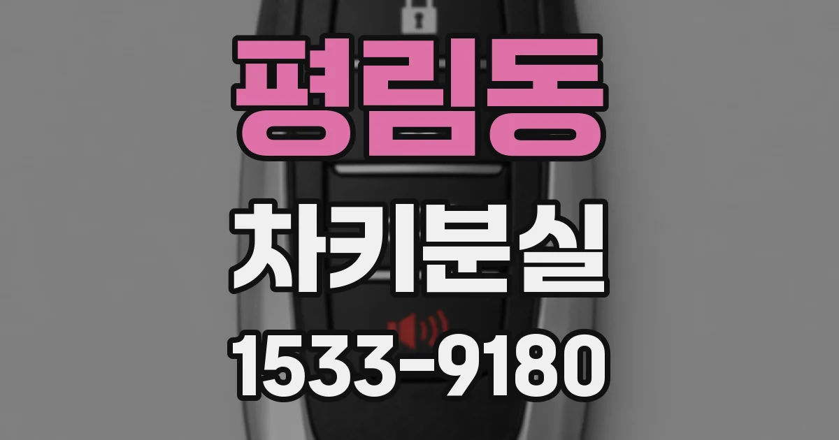 평림동 차키분실