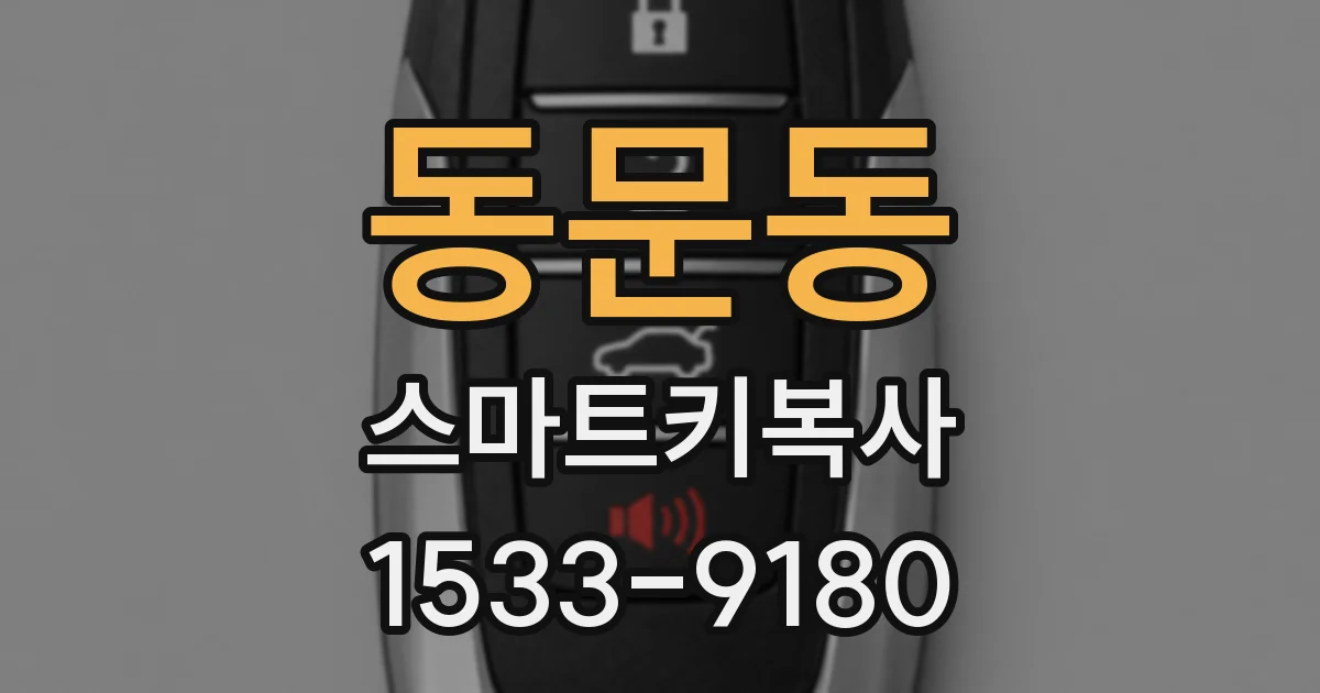 동문동 스마트키복사