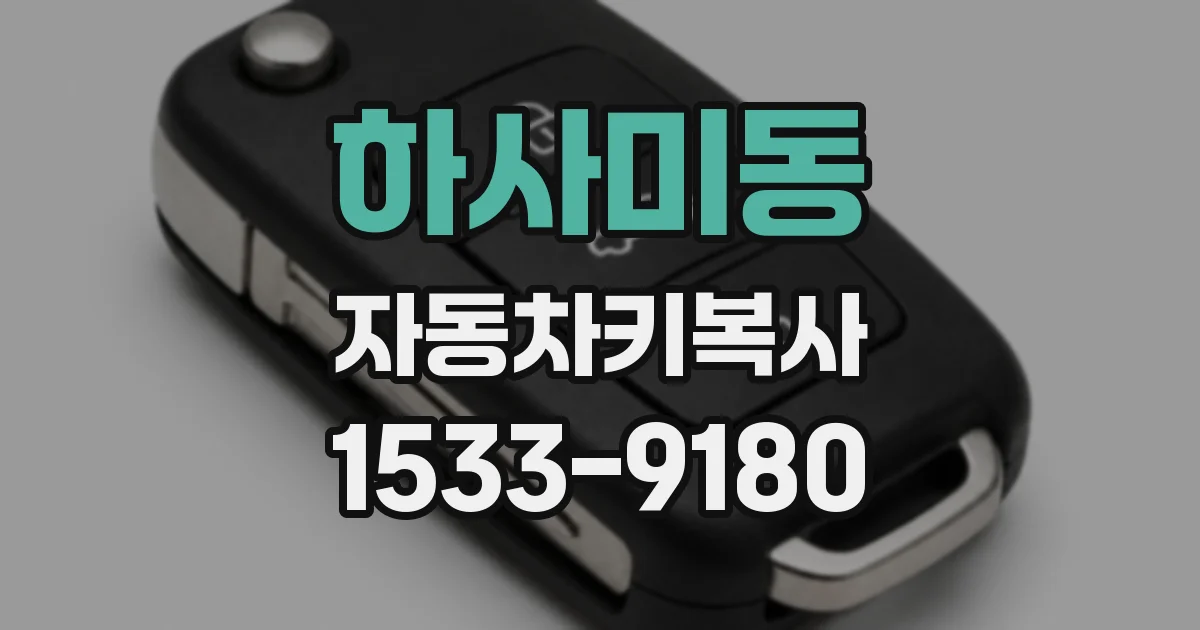 하사미동 자동차키복사