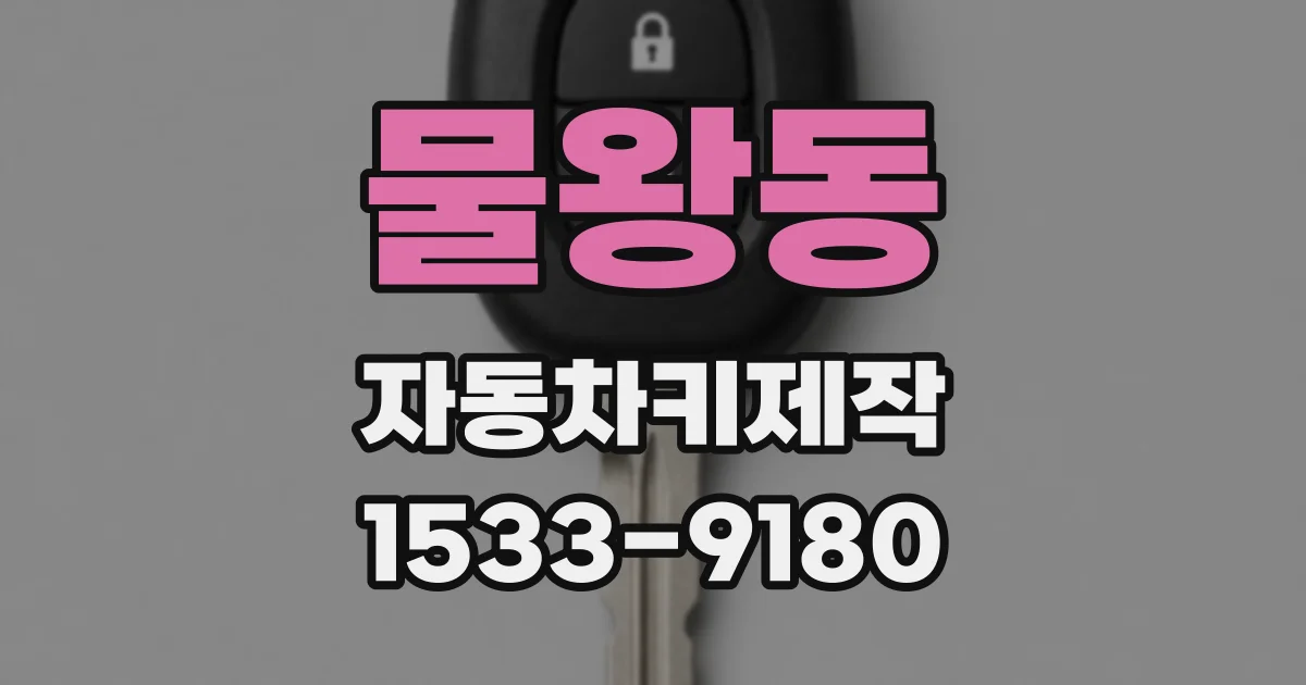 물왕동 자동차키제작