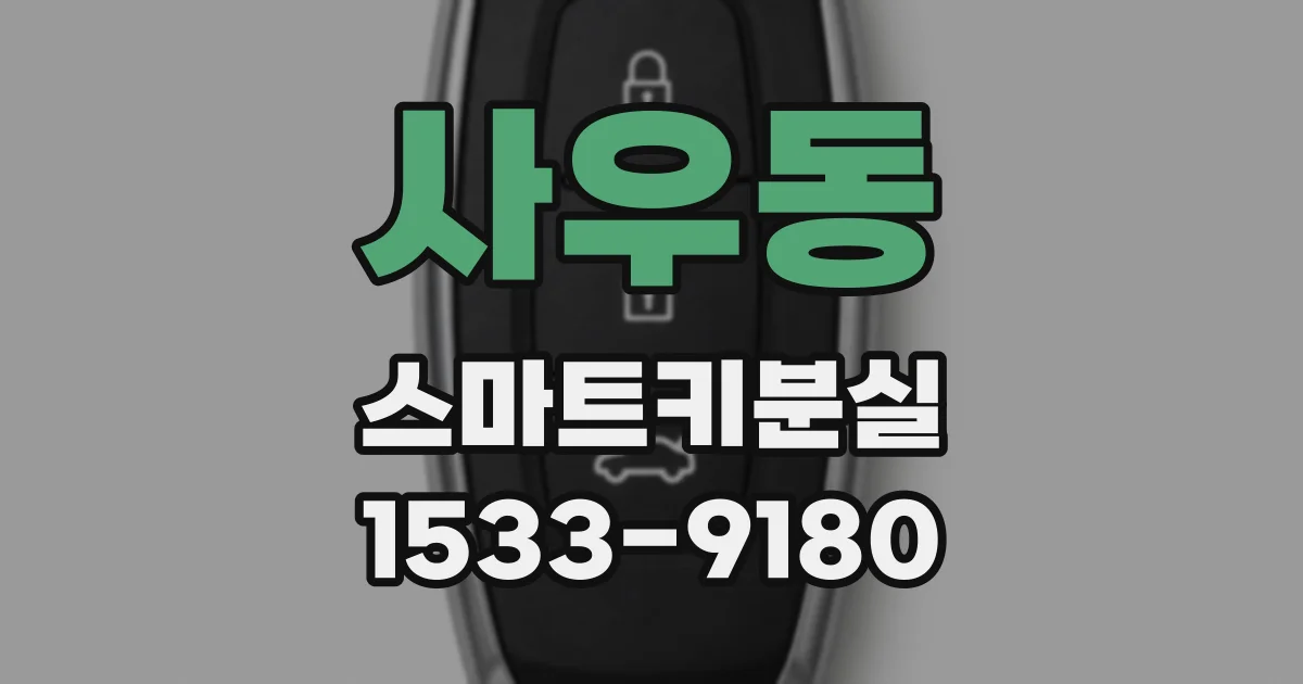 사우동 스마트키분실