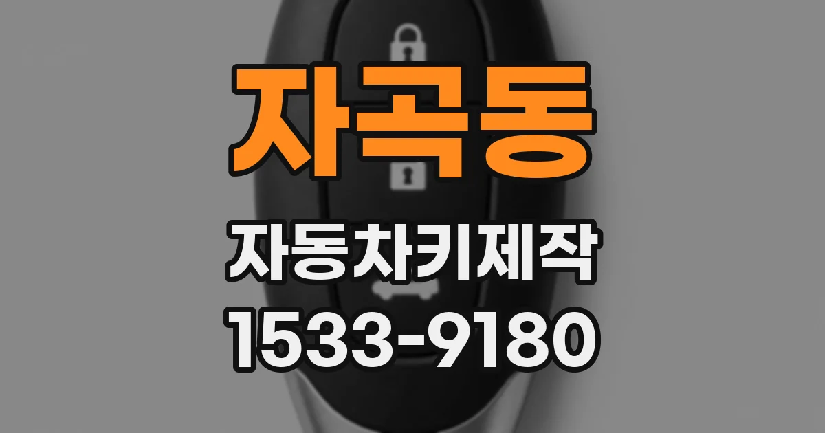 자곡동 자동차키제작