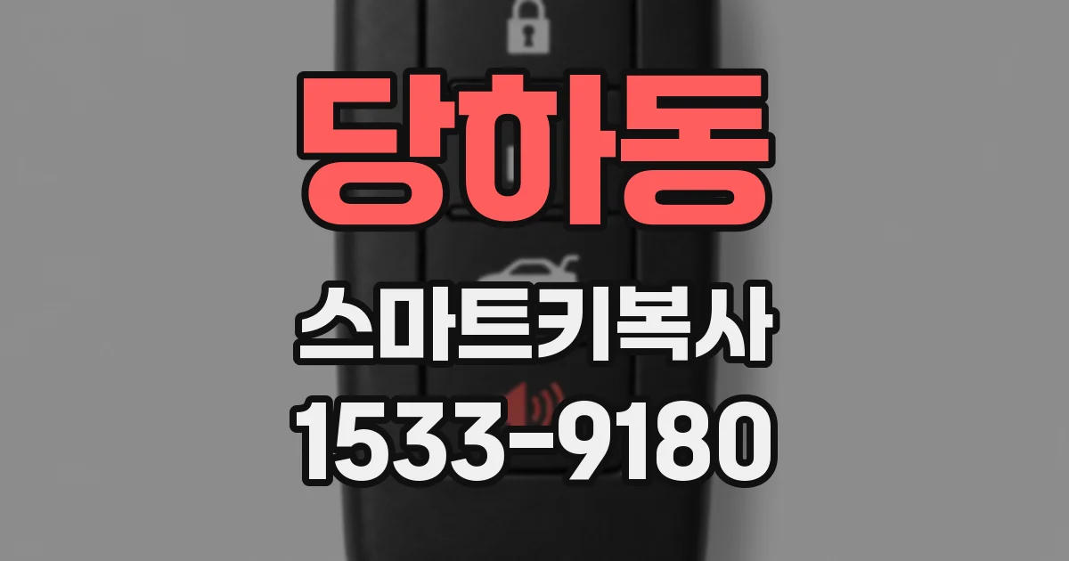 당하동 스마트키복사