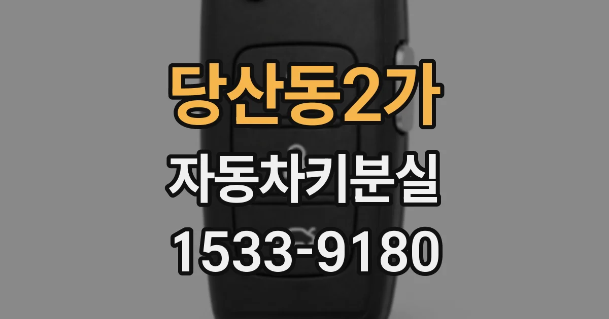 당산동2가 자동차키분실