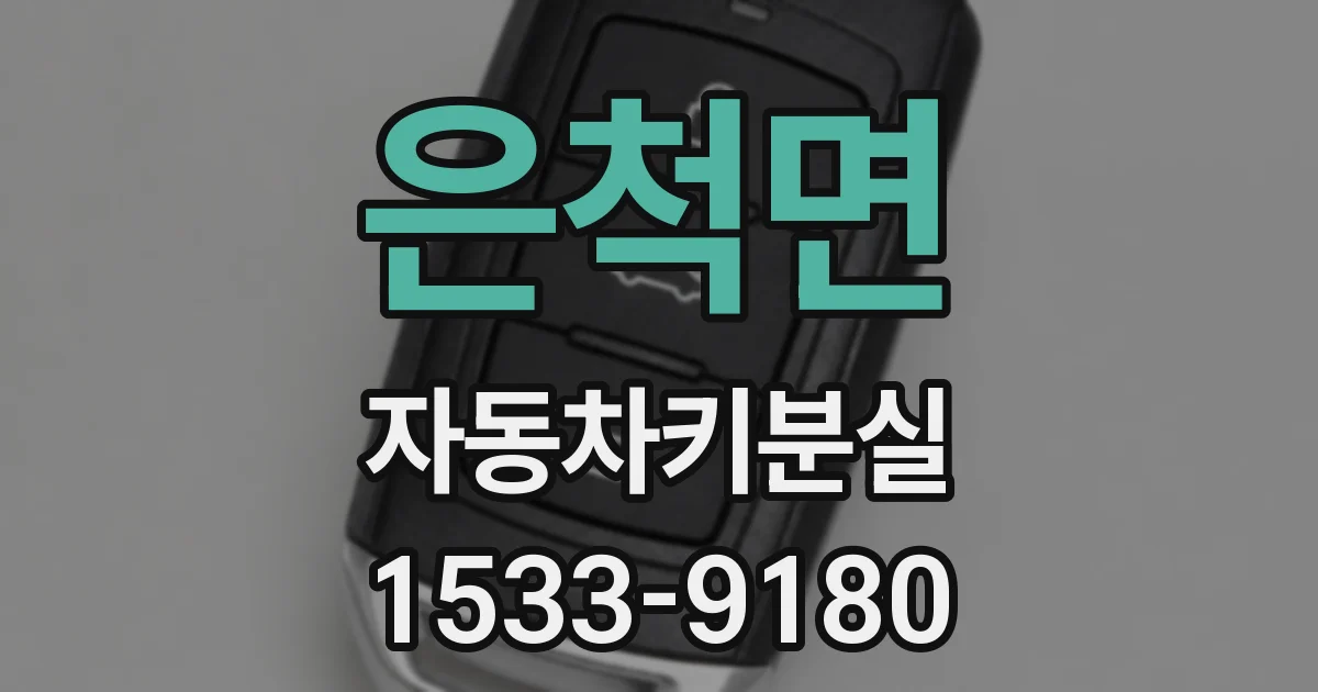 은척면 자동차키분실