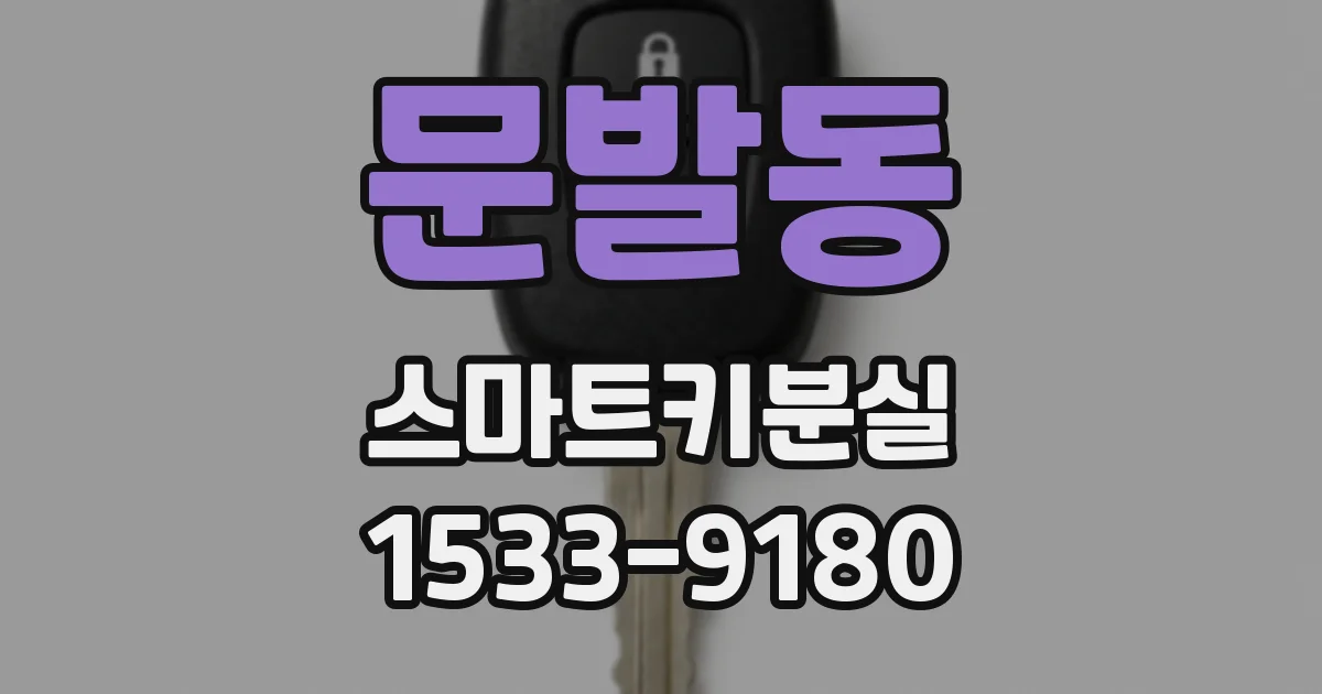 문발동 스마트키분실