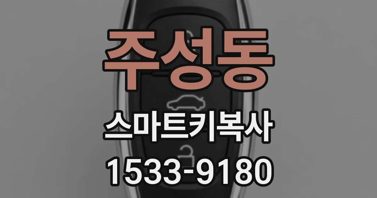 주성동 스마트키복사