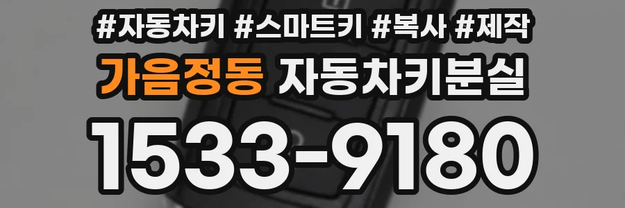 가음정동 자동차키분실