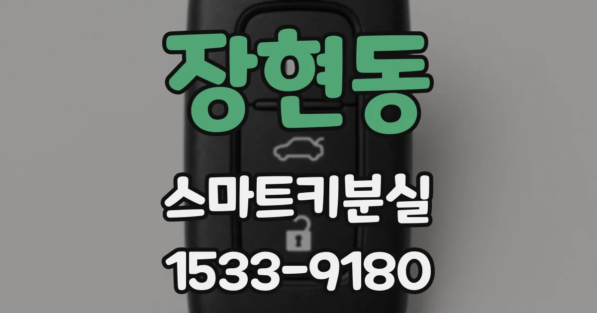장현동 스마트키분실