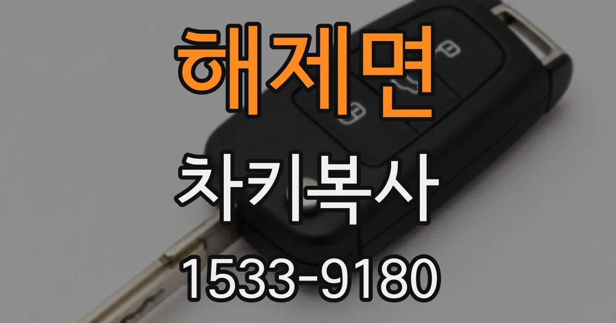 해제면 차키복사