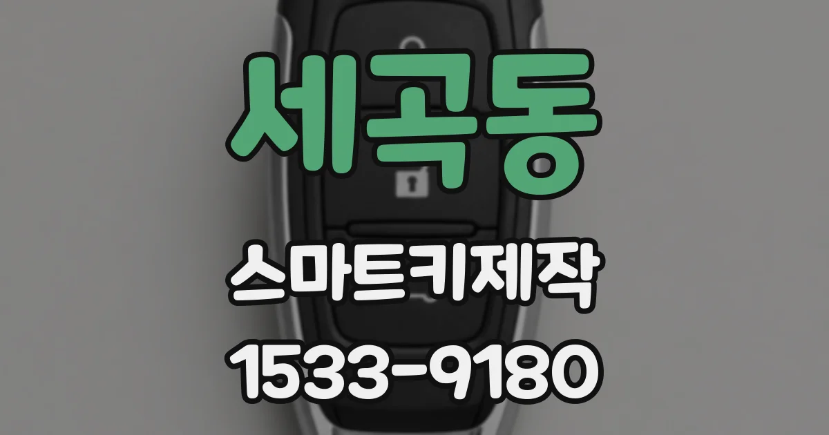 세곡동 스마트키제작