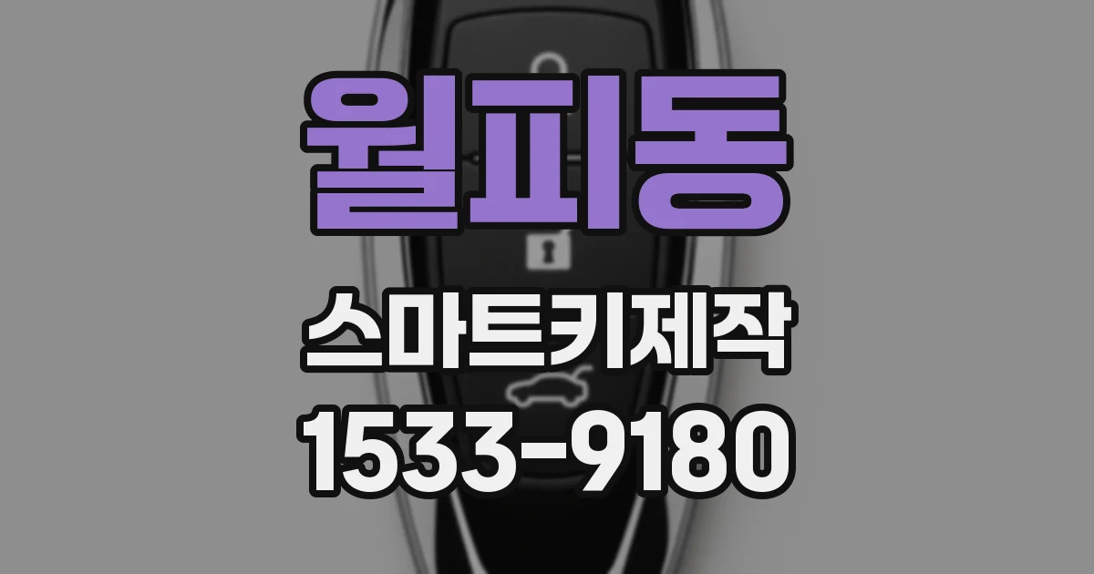 월피동 스마트키제작