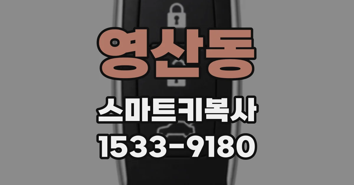 영산동 스마트키복사