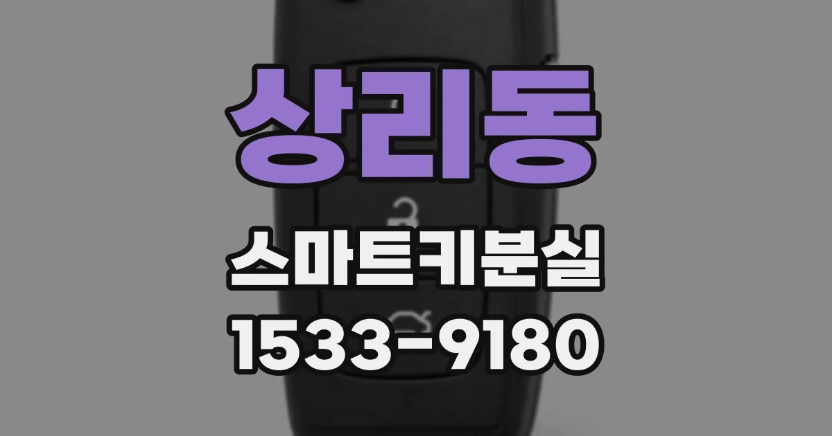 상리동 스마트키분실