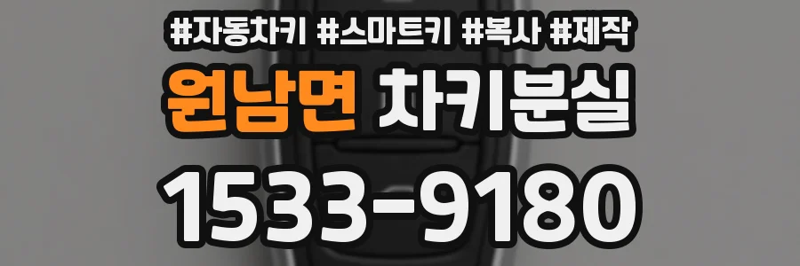 원남면 차키분실