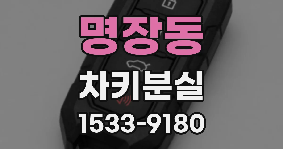 명장동 차키분실