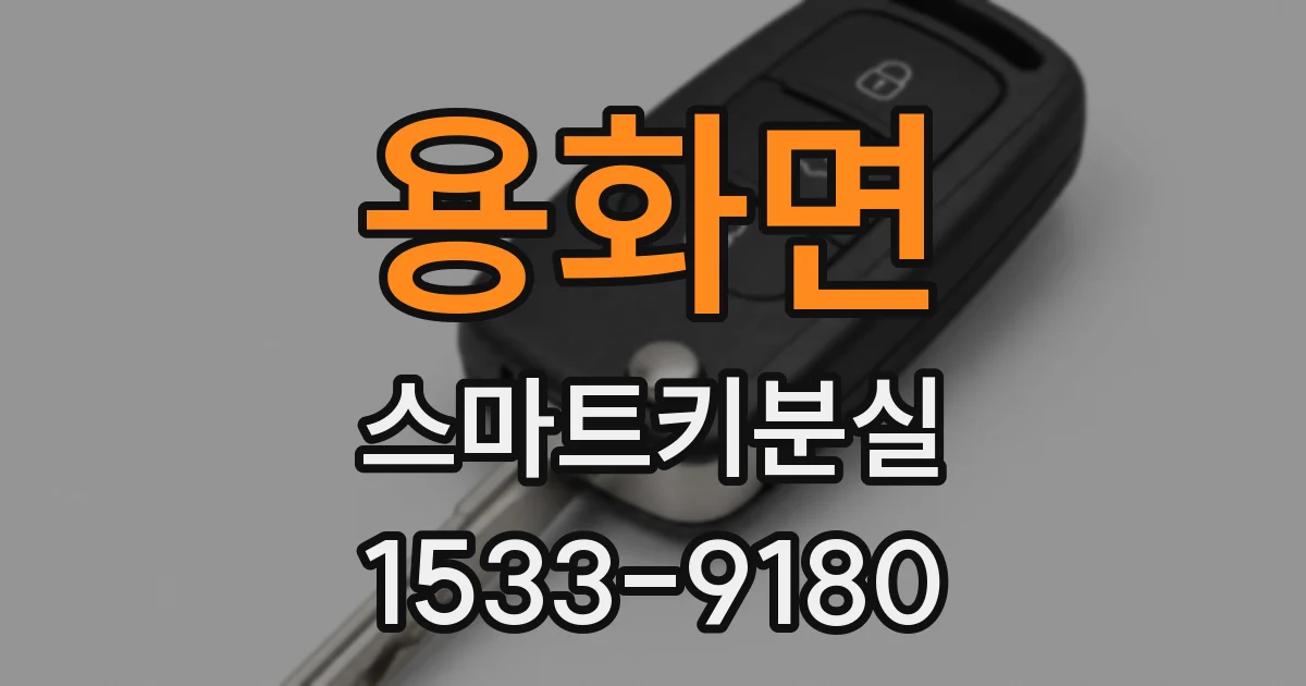 용화면 스마트키분실
