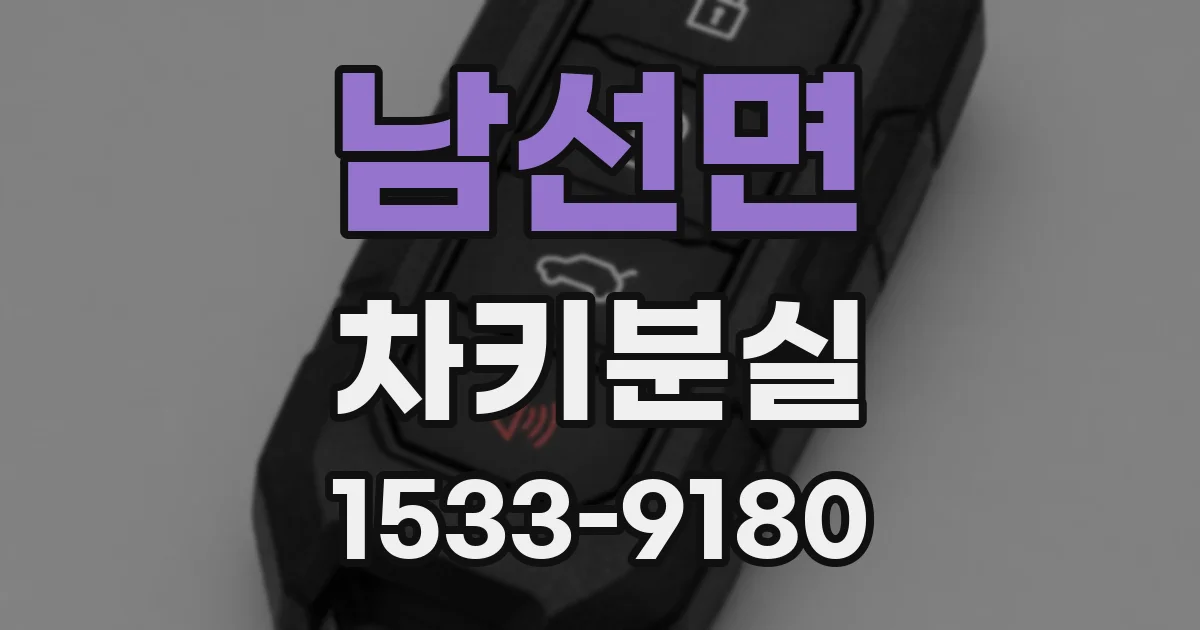 남선면 차키분실