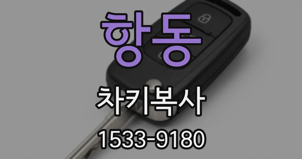 항동 차키복사