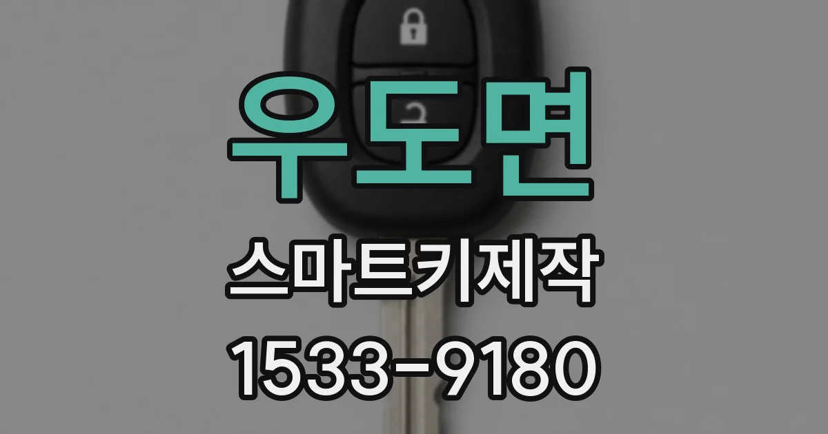 우도면 스마트키제작