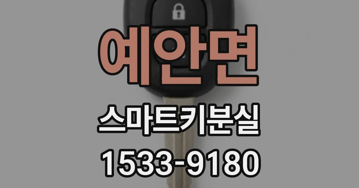 예안면 스마트키분실