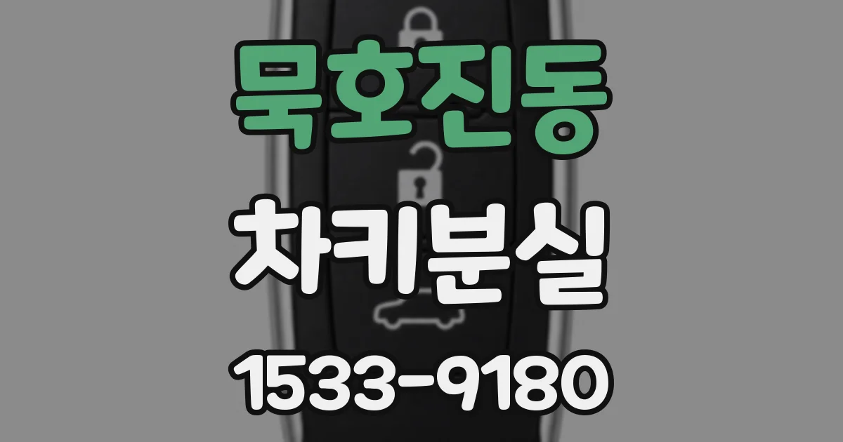 묵호진동 차키분실
