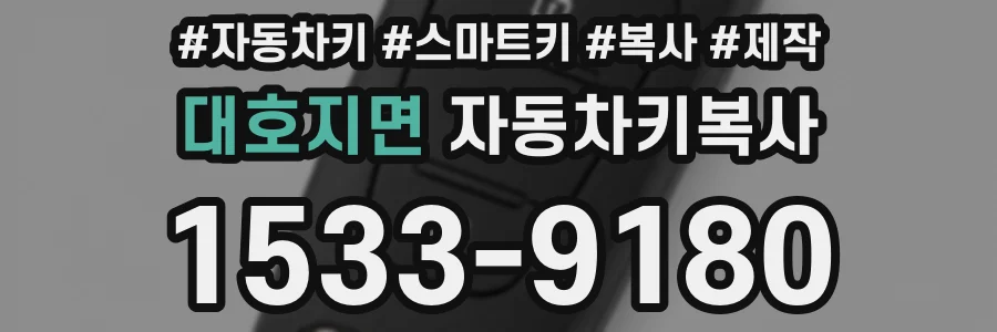 대호지면 자동차키복사