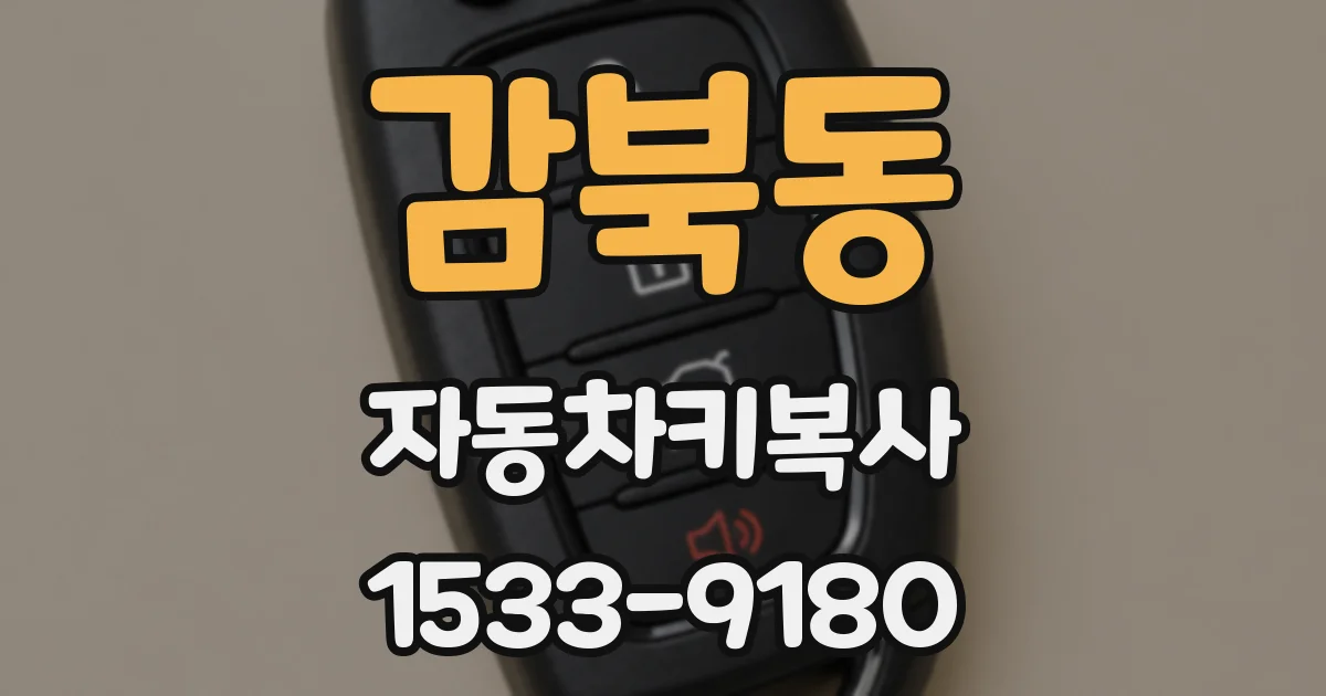 감북동 자동차키복사