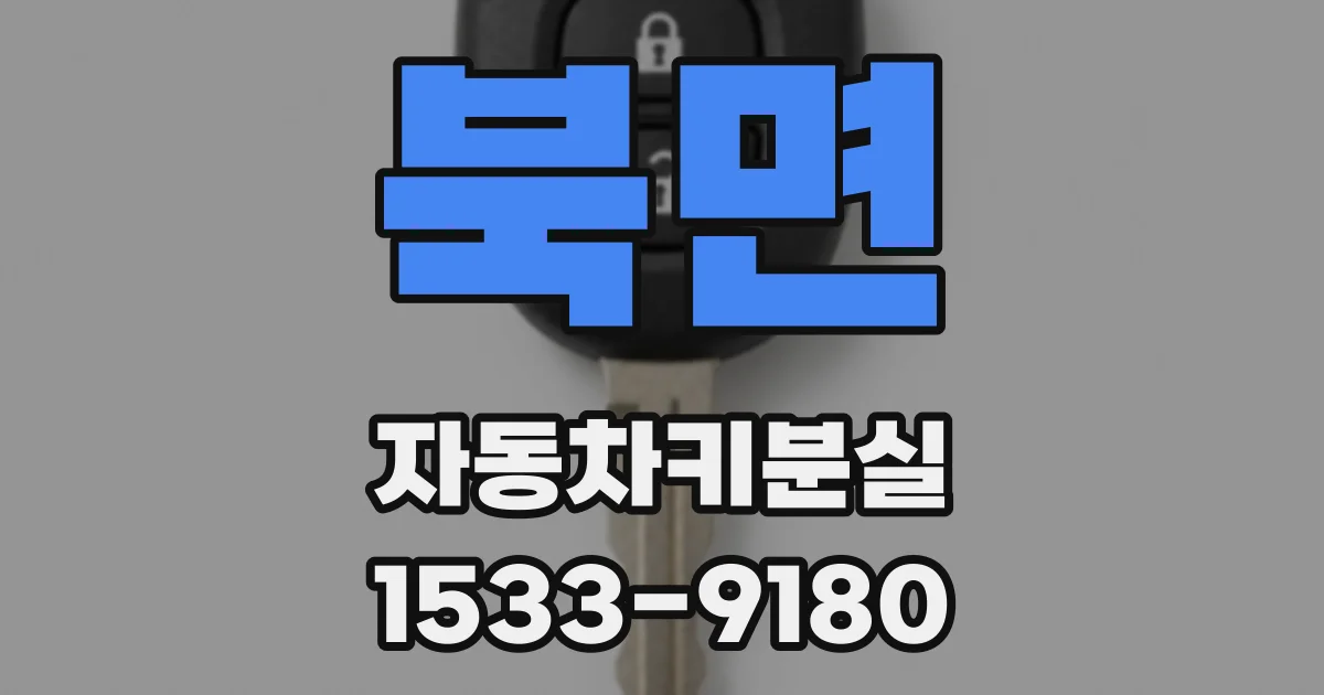 북면 자동차키분실