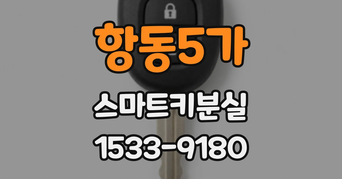 항동5가 스마트키분실