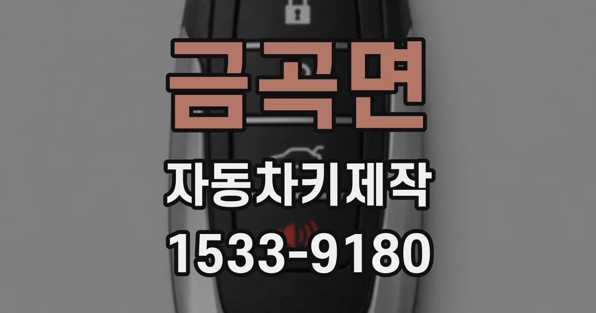 금곡면 자동차키제작