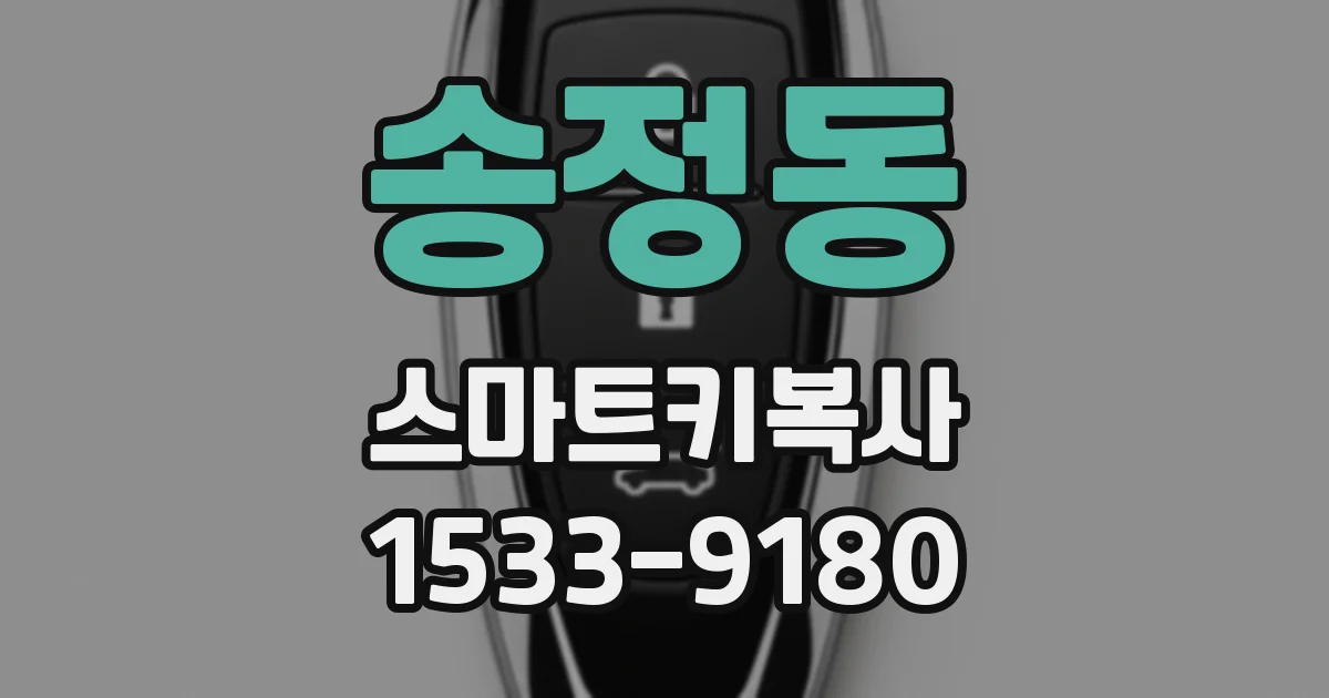 송정동 스마트키복사