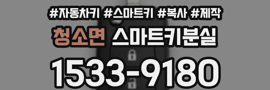 청소면 스마트키분실