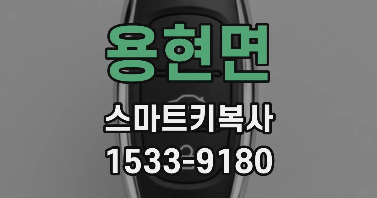 용현면 스마트키복사