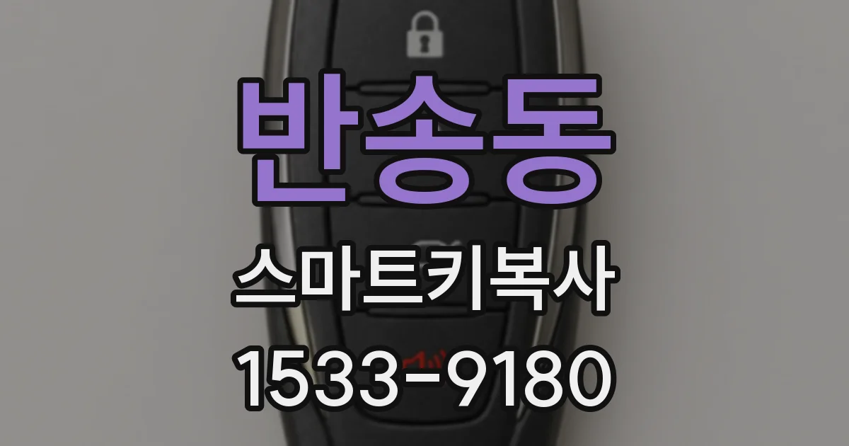 반송동 스마트키복사