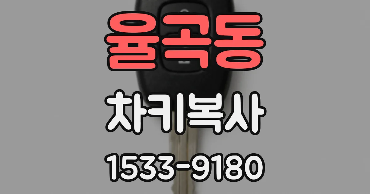 율곡동 차키복사
