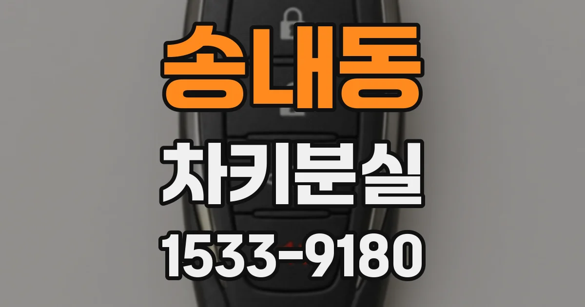 송내동 차키분실
