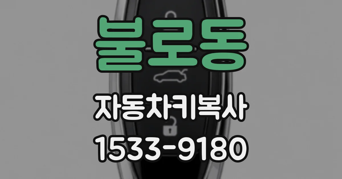 불로동 자동차키복사
